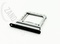 Samsung SM-F707B Galaxy Z Flip 5G SIM Tray OPEN (Mystic Gray)
